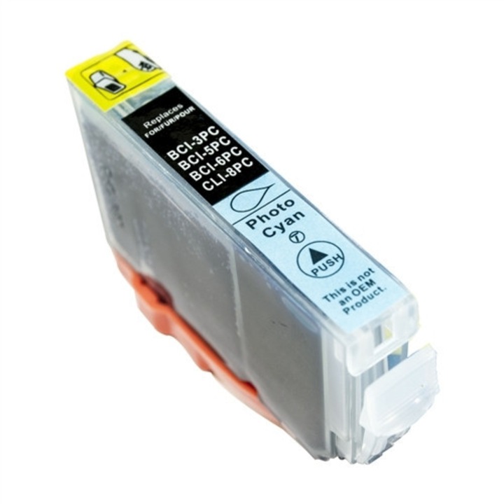 Canon BCI-6PC fotó cián (photo cyan) utángyártott tintapatron