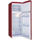Frigider cu 2 usi Amica KGC15630R, 208l, Rosu
