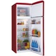 Frigider cu 2 usi Amica KGC15630R, 208l, Rosu