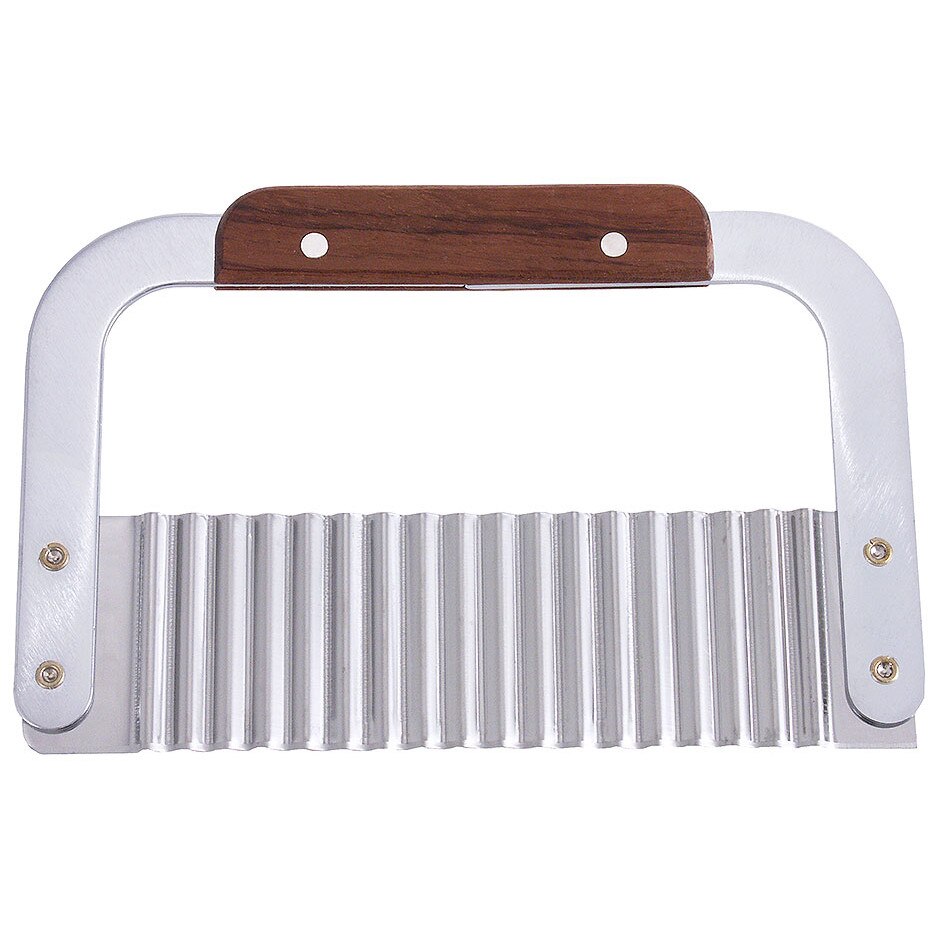 Cutit pentru branza, din inox, maner din lemn, lungime 185 mm