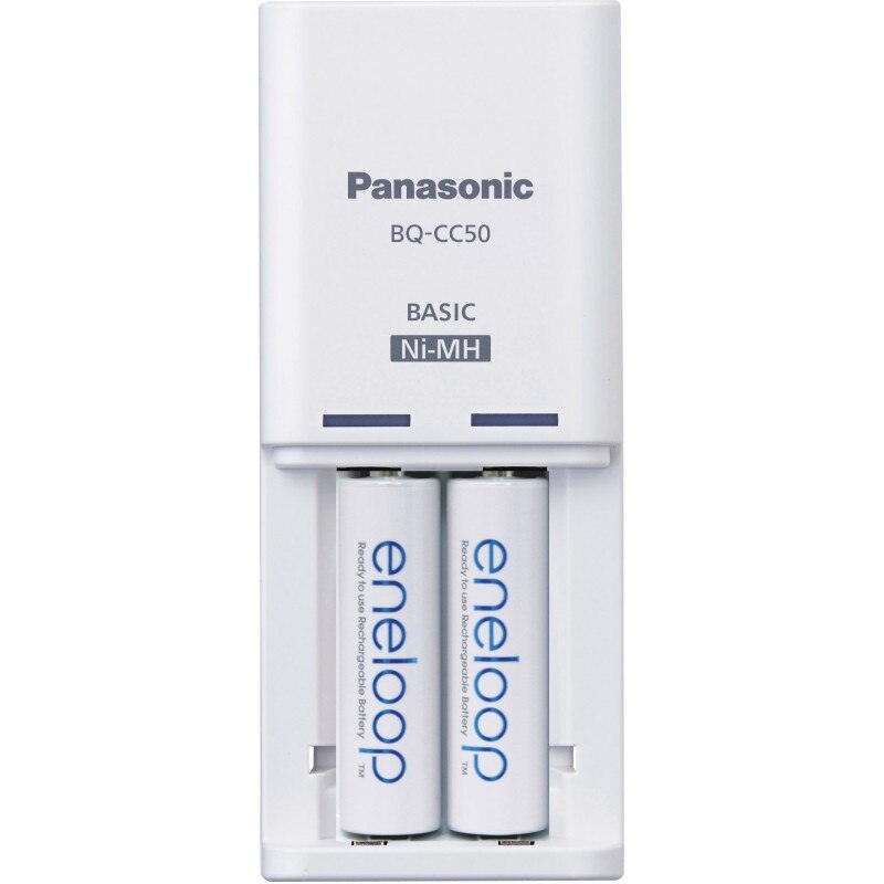 Set incarcator Panasonic Eneloop BQ-CC50 + 2 x R6/AA Eneloop 2000mAh BK-3MCCE