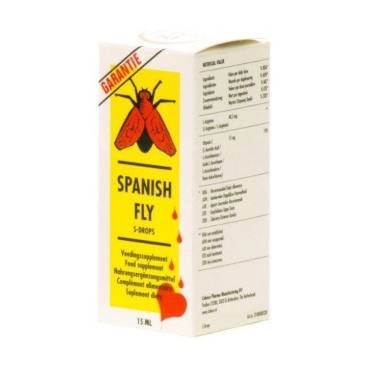 Picaturi afrodisiace, Spanish Fly Extra, pentru cresterea libidoului, 15 ml