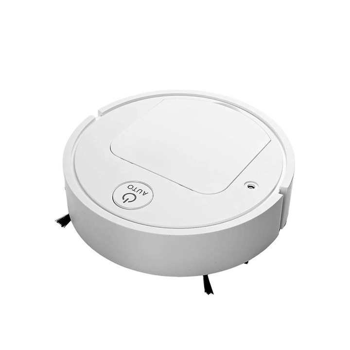 Aspirator robot multifunctional ECJ-48938, 5-in-1 (aspirare, maturare, mopare, umectare), 1200 Pa, baterie 1200 mAh, autonomie 60–120 min, 60 mm inaltime, USB reincarcabil, alb