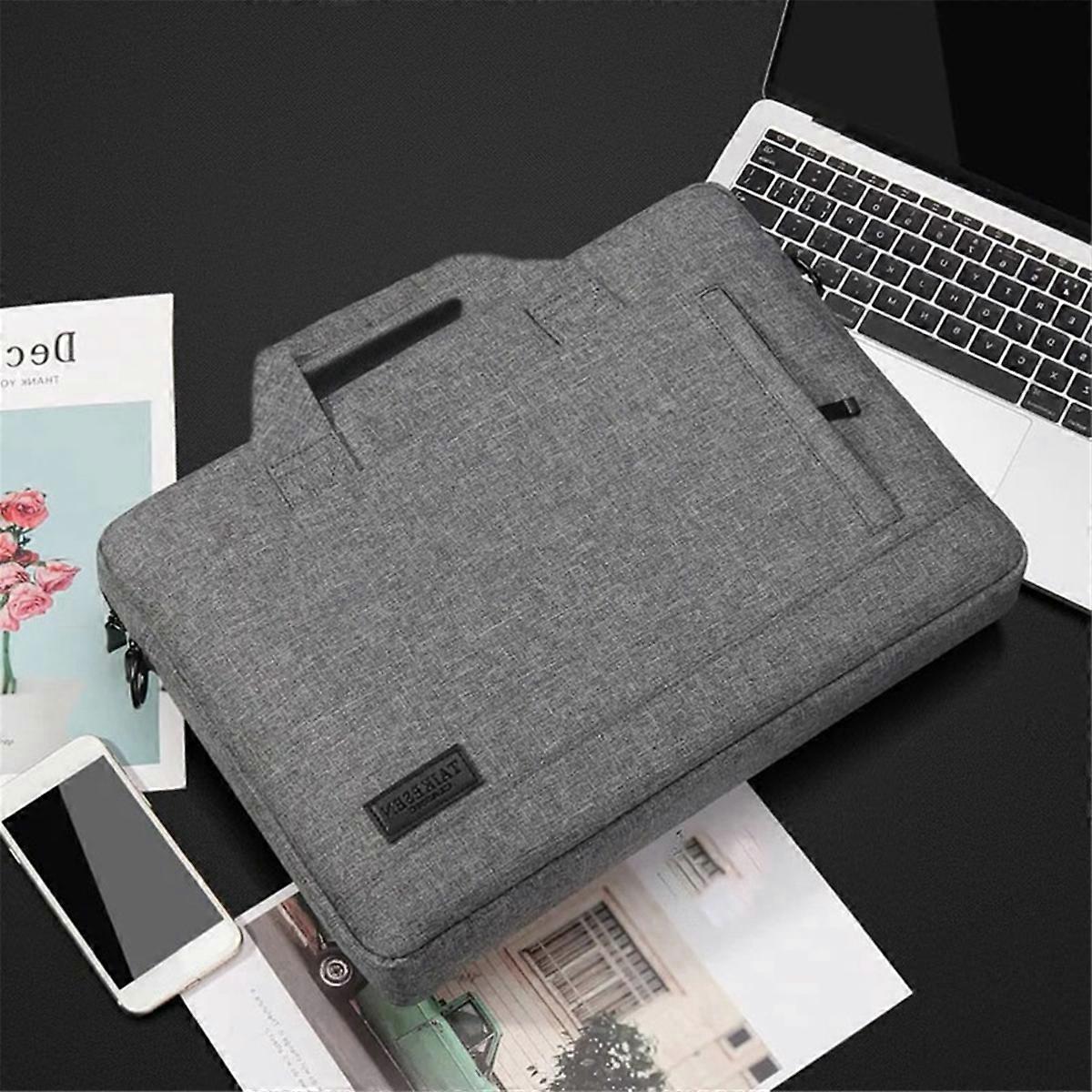 Geanta pentru laptop din Oxford, cu maner si curea de umar, pentru 15.6 inch, negru