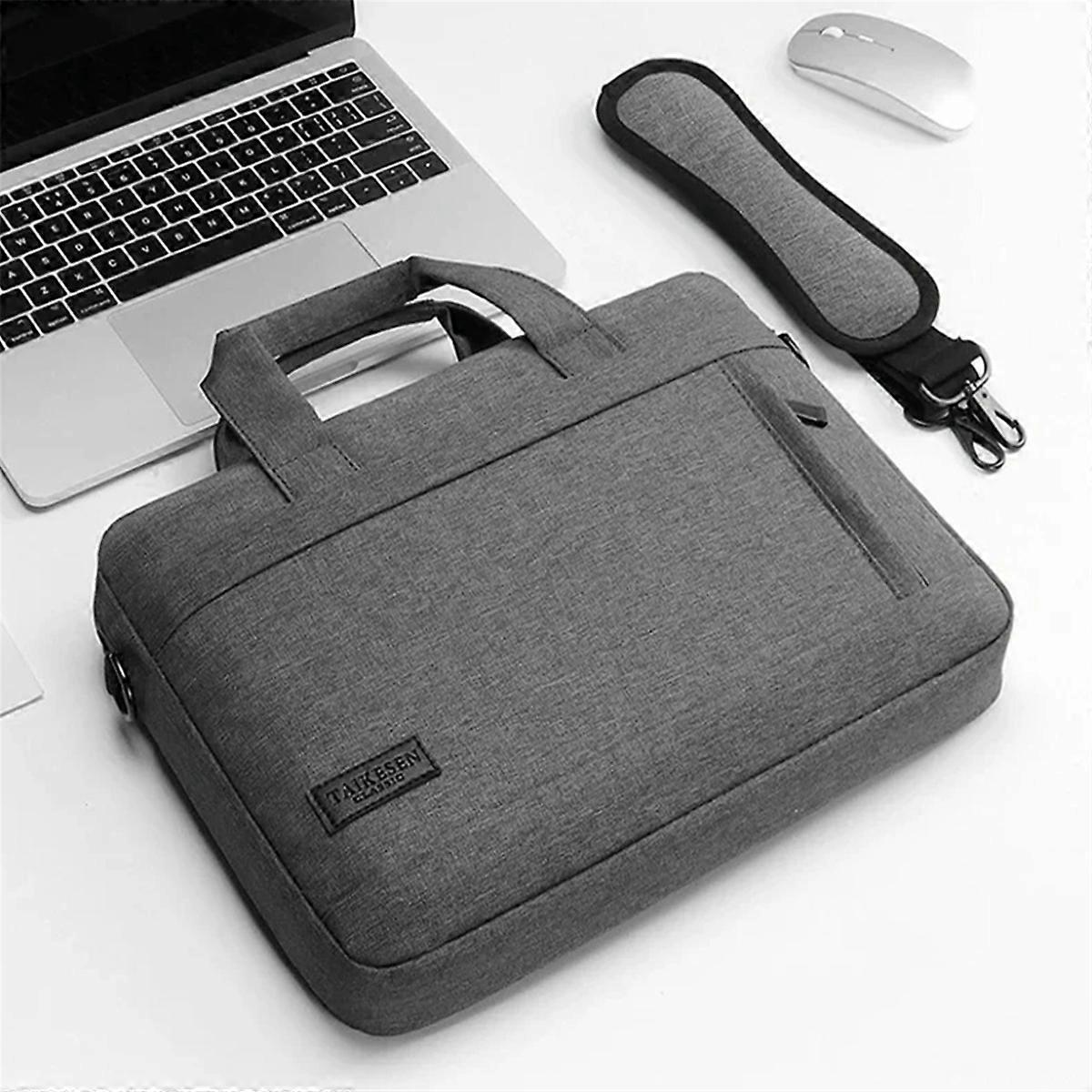 Geanta pentru laptop din Oxford, cu maner si curea de umar, pentru 15.6 inch, negru