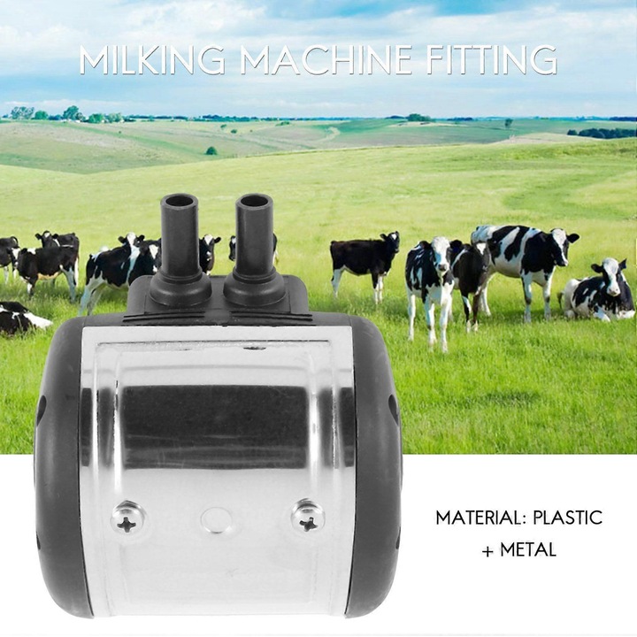 Pneumatikus pulzátor fejéshez L80 ECJ-41707, állítható 50–180 ford./perc, pulzációs arány 60/40, Interpuls kompatibilis, ezüst/fekete
