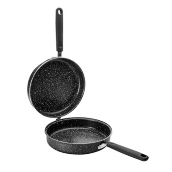 Tigaie dubla Ibili, invelis interior antiaderent marmura, 24 cm Tigaie dubla Ibili, invelis interior antiaderent marmura, 24 cm