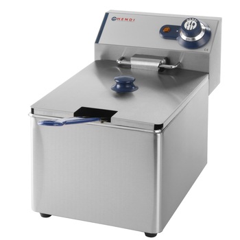 Friteuza Hendi Blue Line, 3300 W, 6 L, Temperatura reglabila 190°C, Termostat, Argintiu Friteuza Hendi Blue Line, 3300 W, 6 L, Temperatura reglabila 190°C, Termostat, Argintiu