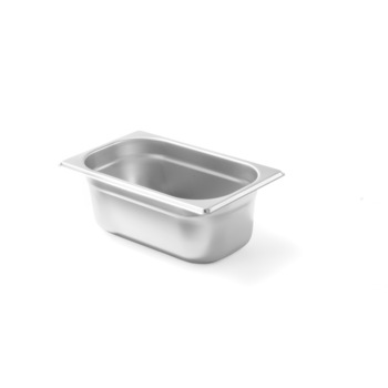Tava Hendi Gastronorm GN 1/4 200 mm 5.5 litri, gama Budget Line, otel inoxidabil Tava Hendi Gastronorm GN 1/4 200 mm 5.5 litri, gama Budget Line, otel inoxidabil