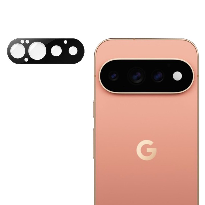 Folie Camera pentru Google Pixel 11 Pro - Techsuit Full Camera Glass - Black