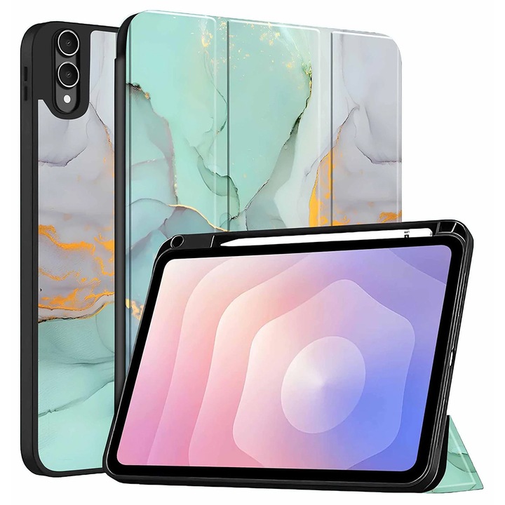 Husa pentru Samsung Galaxy Tab S11 Ultra / Tab S12 Ultra - Techsuit FoldPro - Green Time