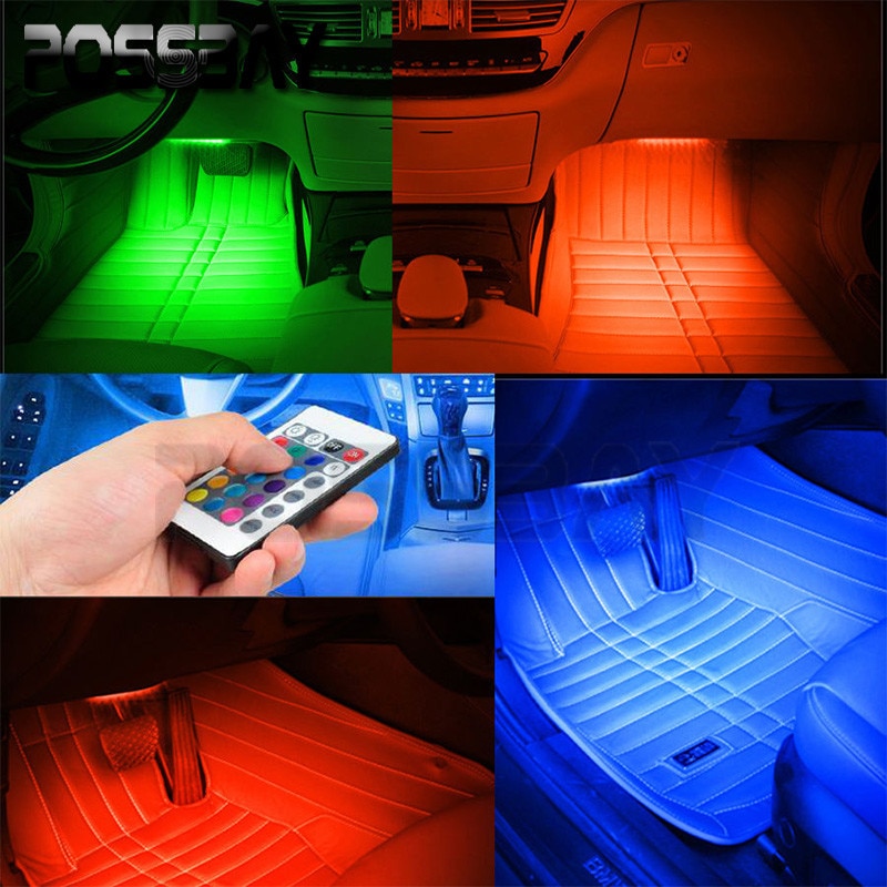 Kit Ambientala Reflection RGB LED Interior, Multicolor, Telecomanda - eMAG.ro