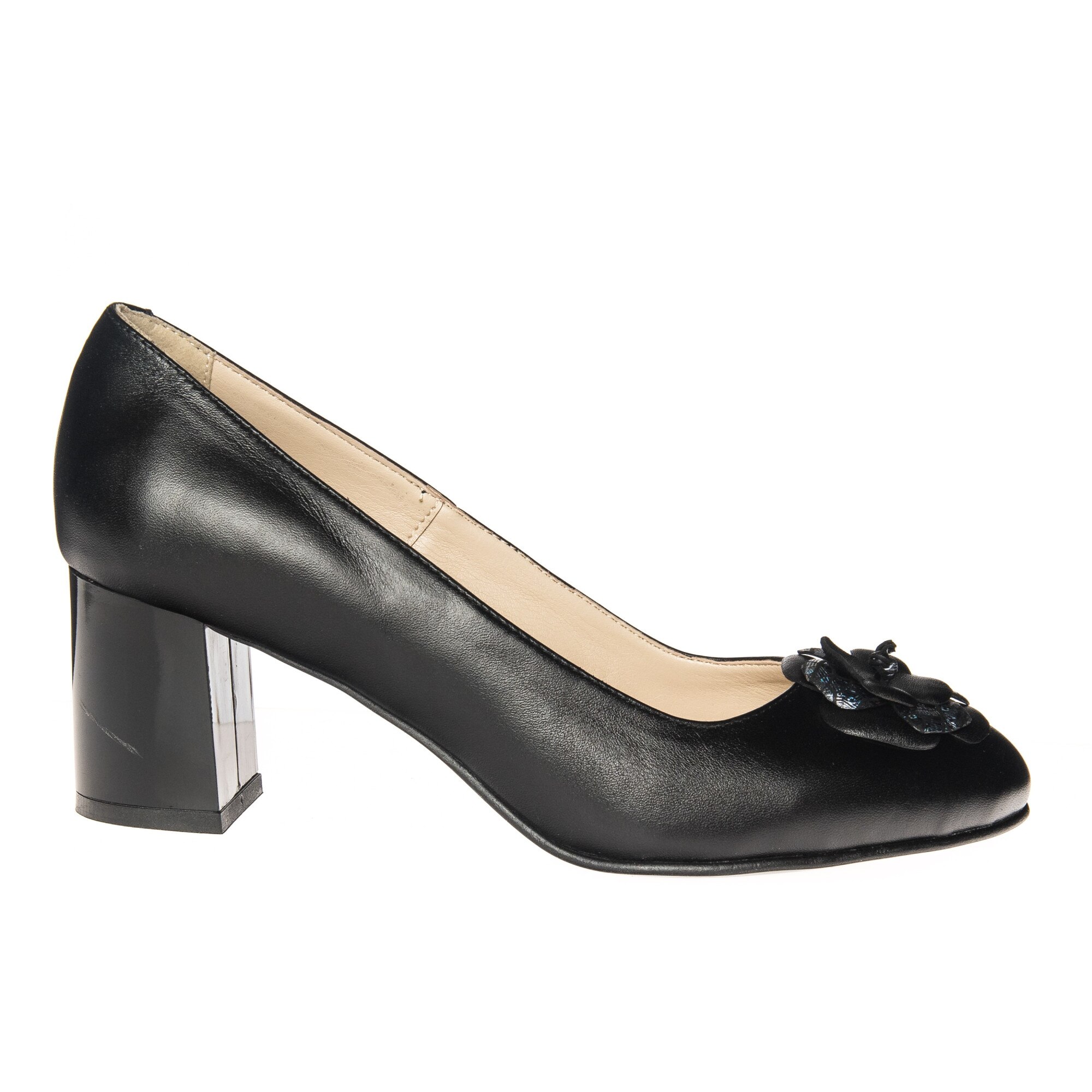 Pantofi dama din piele naturala - Negru - R6 N