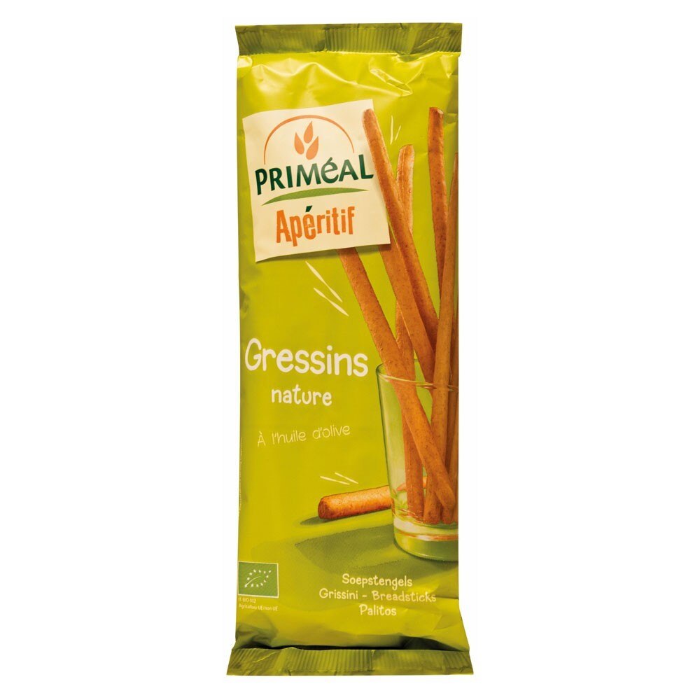 Grisine cu ulei de masline Bio, Primeal, 120g
