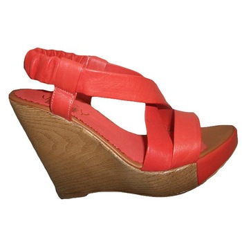 Sandale tinereasca cu platforma, model din curele, D&J Exclusive,, Corai Sandale tinereasca cu platforma, model din curele, D&J Exclusive,, Corai