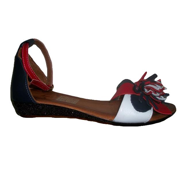 Sandale trendy de vara,din piele, D&J Exclusive, Multicolor