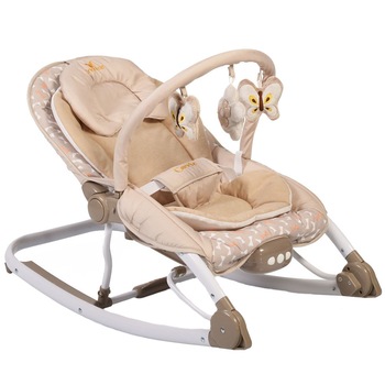 Balansoar muzical cu vibratii Carrie Beige Balansoar muzical cu vibratii Carrie Beige