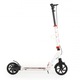 Trotineta cu cadru din aluminiu,3 nivele de reglare a inaltimii, roti PU, suspensii, frana de mana pe disc, de la 10 ani pana la 100kg Byox Plexus White cu suport sticla si centura transport incluse