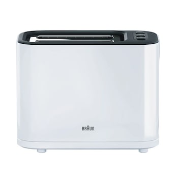 Prajitor de paine Braun HT3010Wh, 2 felii, 1000 W, Functie decongelare , incalzire si anulare, Alb Prajitor de paine Braun HT3010Wh, 2 felii, 1000 W, Functie decongelare , incalzire si anulare, Alb