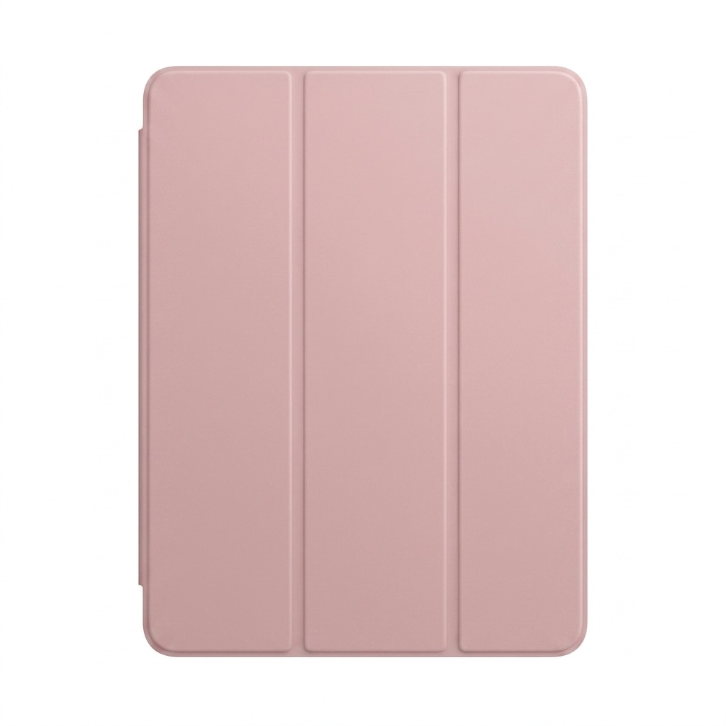 Husa tip carte pentru iPad 10.2 inch (gen 7/8/9), spate transparent, slot creion, sleep/wake automat, roz
