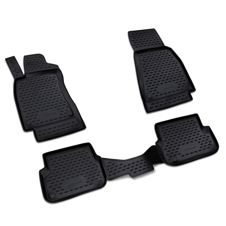 Set 4 covorase auto tip tavita, Novline, negru, Opel Asta J 2009->