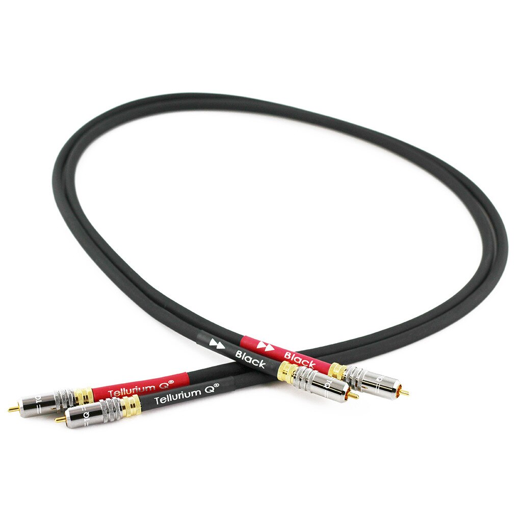 Cablu Interconect Stereo RCA Tellurium Q Black, 1.0m