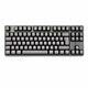 Механична гейминг клавиатура MGG, RGB, червени суичове, специализиран софтуер, немска подредба DE, плетен USB кабел, TKL, Anti-Ghosting, ABS, черна