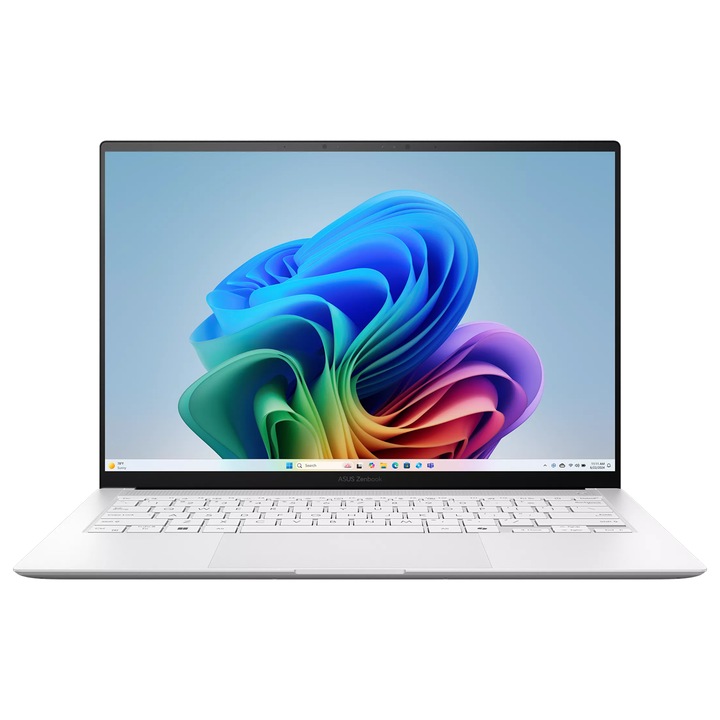 Лаптоп Asus Zenbook S 14 UX5406AA-SU478X, UX5406AA-SU478X.2TBSSD, 14", Intel Core Ultra 9 386H (16-ядрен), Intel Graphics 4 Core, 16GB LPDDR5, Бял