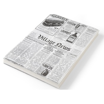 Set 500 foi hartie impermeabila grasime pentru servire cartofi prajiti / aperitive, Hendi, print tip ziar, 200x250 mm Set 500 foi hartie impermeabila grasime pentru servire cartofi prajiti / aperitive, Hendi, print tip ziar, 200x250 mm