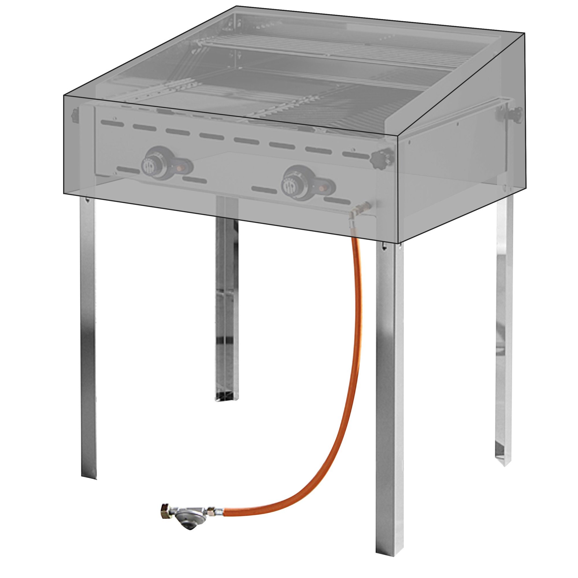 Husa Hendi protectie din PEVA rezistent UV - Green Fire 2 arzatoare 149508