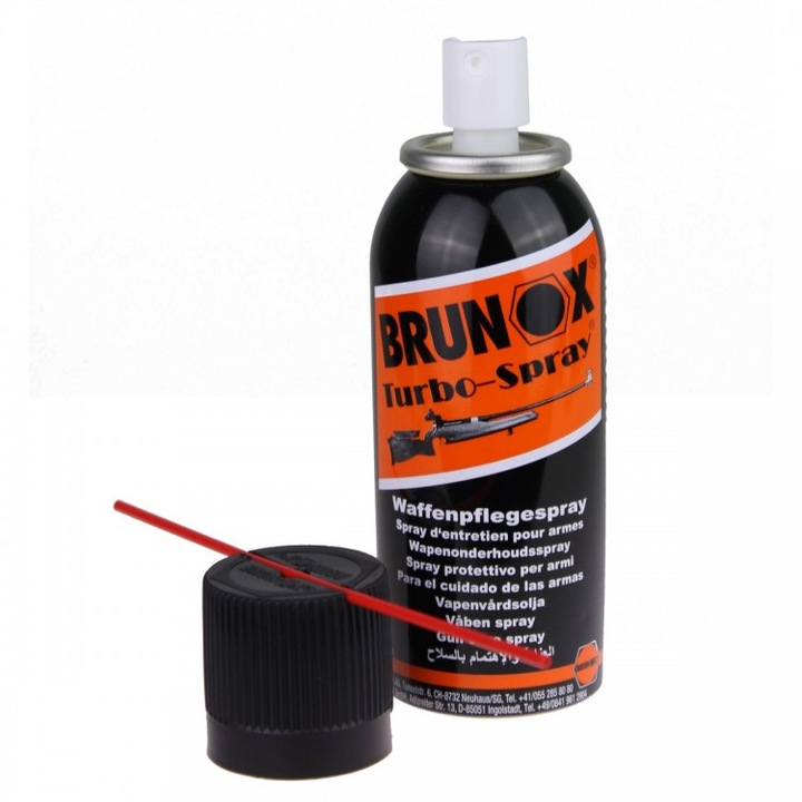 Brunox Turbo Gun Care Spray 100ml pentru curatat si lubrifiat arme de foc