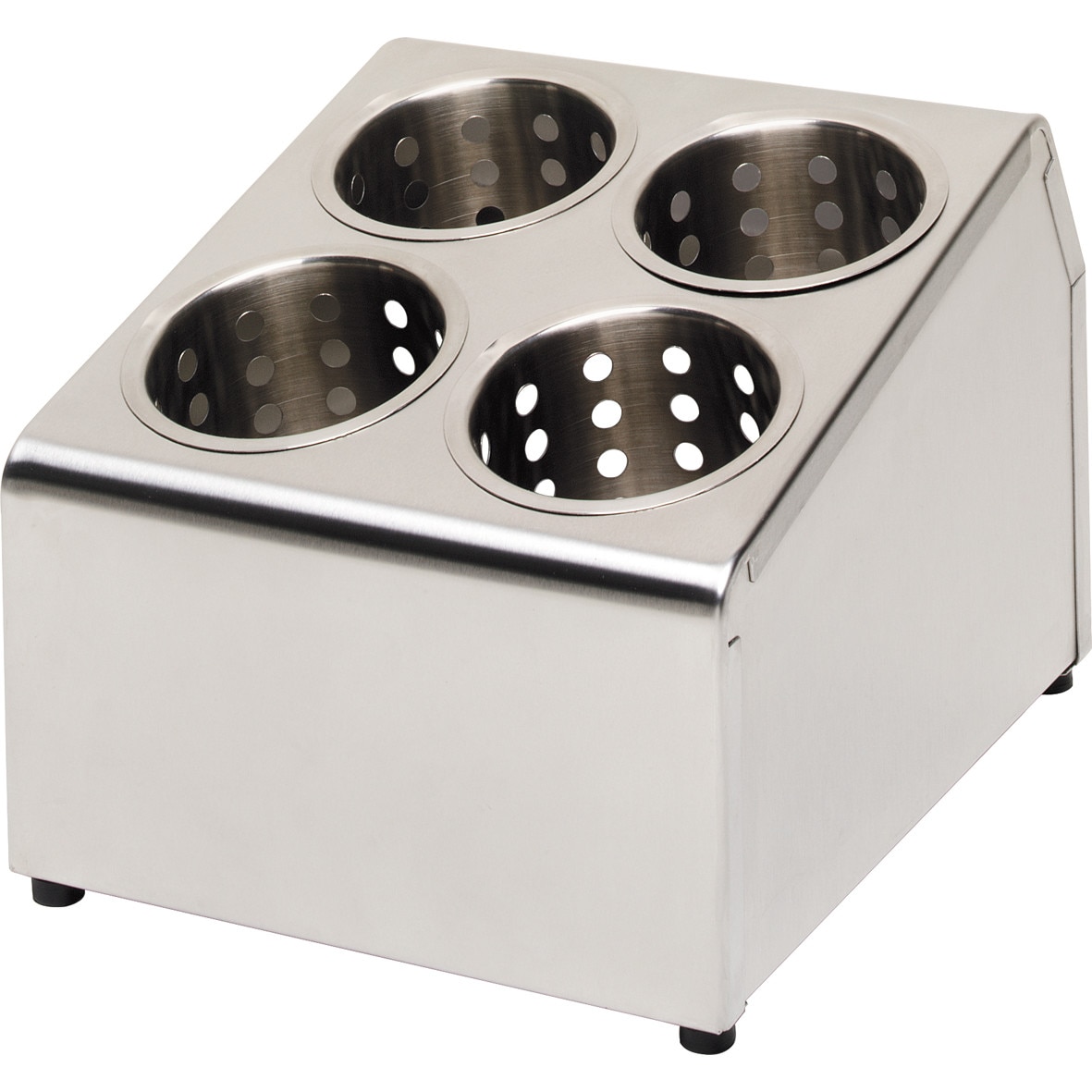 Suport Hendi pentru 4 cosuri tacamuri, otel inoxidabil, 255x295x(H)215 mm