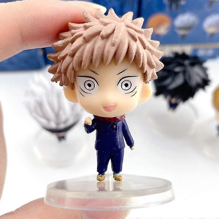 Jujutsu Kaisen PVC figura szett 5 db – Gojo Satoru, Itadori Yuji, Fushiguro Megumi, Nobara Kugisaki, 5 cm, többszínű