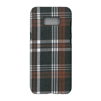 Husa de protectie spate cu invelis textil, Eurocell, pentru Samsung Galaxy S8 Plus, carouri maro Husa de protectie spate cu invelis textil, Eurocell, pentru Samsung Galaxy S8 Plus, carouri maro