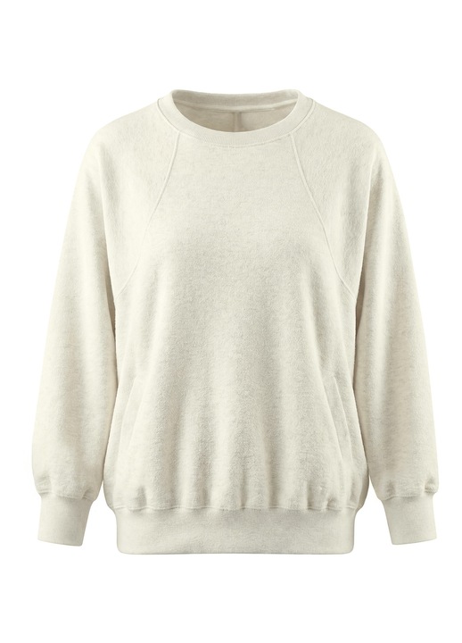 Noi kapucnis pulover SUPSLIM 7336-os modell, Fehér, S