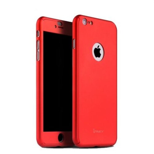 Husa FullBody MyStyle IPAKY Originala Red pentru Apple Iphone 6 Plus / Apple iPhone 6S Plus ,acoperire completa 360 grade cu folie de protectie gratis