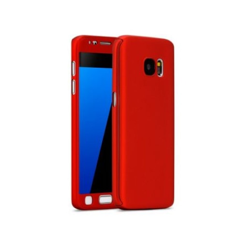 Husa FullBody MyStyle Red pentru Samsung Galaxy J3 2017 acoperire completa 360 grade cu folie de protectie gratis