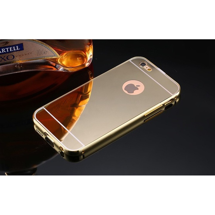 Калъф Apple iPhone 5/5S/SE, тип огледало MyStyle Elegance Luxury, Gold