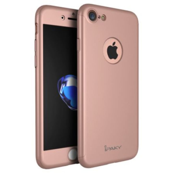 Калъф за Apple iPhone 8+ MyStyle iPaky Original Rose-Gold пълно покритие 360 градуса