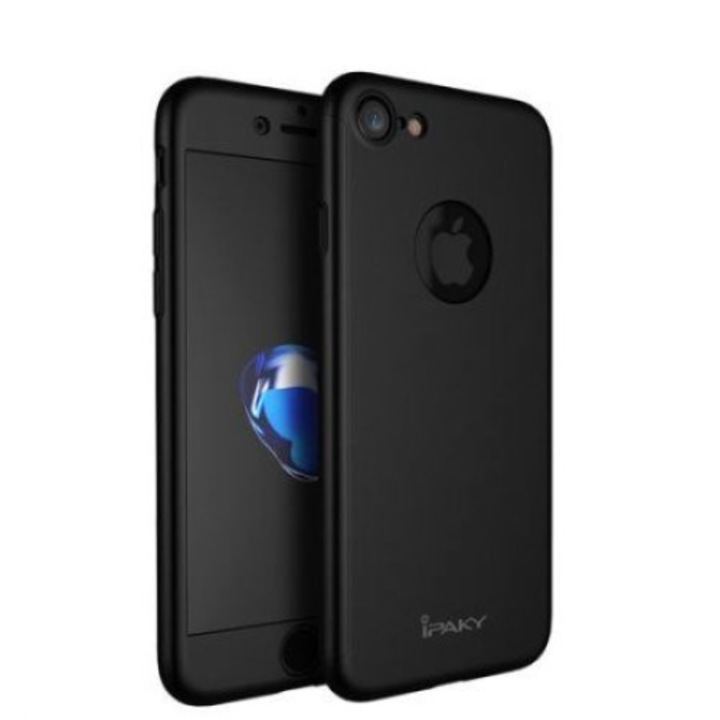 Калъф за Apple iPhone 8 Plus MyStyle iPaky Original Black пълно покритие 360 градуса