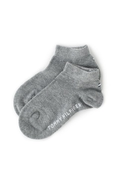 Tommy Hilfiger, Set de sosete scurte - 2 perechi, Gri melange Tommy Hilfiger, Set de sosete scurte - 2 perechi, Gri melange