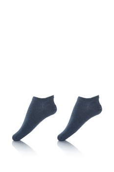 Tommy Hilfiger, Set de sosete scurte - 2 perechi 342023001, Albastru prafuit Tommy Hilfiger, Set de sosete scurte - 2 perechi 342023001, Albastru prafuit
