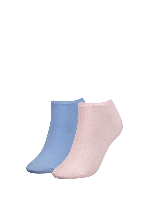 Tommy Hilfiger, Чорапи до глезена - 2 чифта, Светлорозов/Лилав