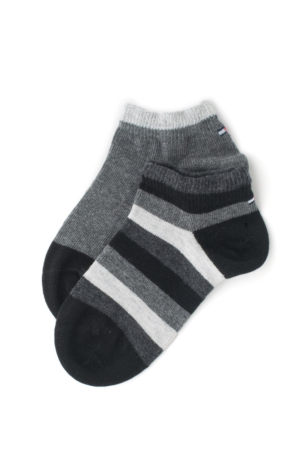 Tommy Hilfiger, Set de sosete pana la glezna - 2 perechi, Gri melange