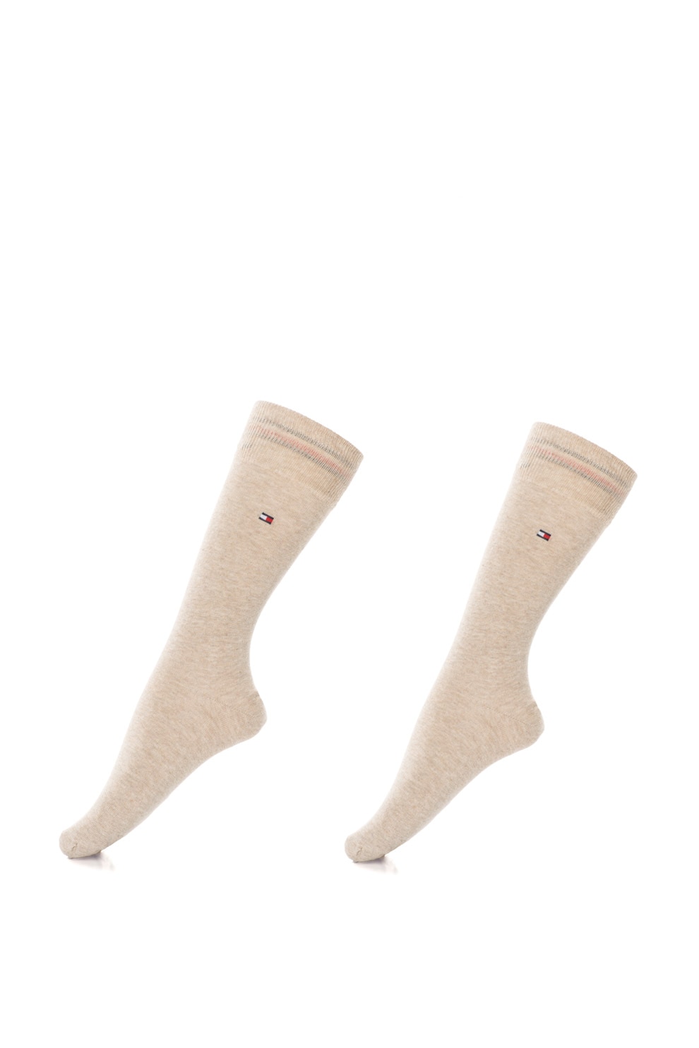 Tommy Hilfiger, Set de sosete lungi - 2 perechi, Bej