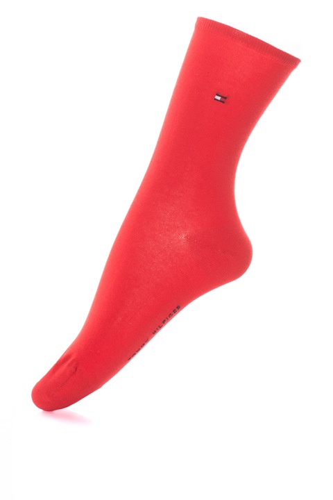 Tommy Hilfiger, Set de sosete lungi - 2 perechi, Rosu, Bleumarin, 35-38