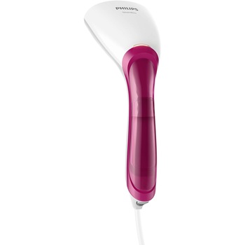 Aparat de calcat vertical cu abur Philips Steam&Go GC350/40, 1000 W, 20g/min, rezervor apa 70 ml Aparat de calcat vertical cu abur Philips Steam&Go GC350/40, 1000 W, 20g/min, rezervor apa 70 ml