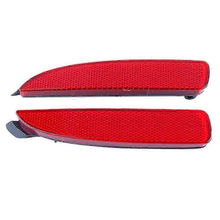 Reflector pentru bara spate Mazda 3/5/6, D350-51-5M0E / D350-51-5L0E, plastic, rosu, set 2 buc.