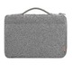 Husa pentru laptop 13–13,3 inch CJ-F-K0204-20260816-1-1563, compatibila cu MacBook Air/Pro 13, Surface Pro/Book/Laptop 13–13,5, interior 34.3 x 23.8 x 2 cm, gri, cu maner