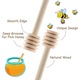 Lingurite pentru miere din lemn, set 30 buc., 8 cm, lemn natural